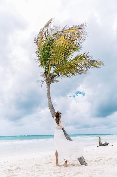 white_long_dress-boho_style-tulum_mexico-beach-floral_crown-outfit-collage_vintage-9