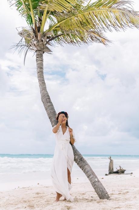 white_long_dress-boho_style-tulum_mexico-beach-floral_crown-outfit-collage_vintage-31