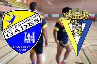 Cádiz CF llega al balonmano tras acuerdo con el Club Balonmano Gades