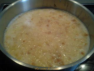 Pudin de melocotones