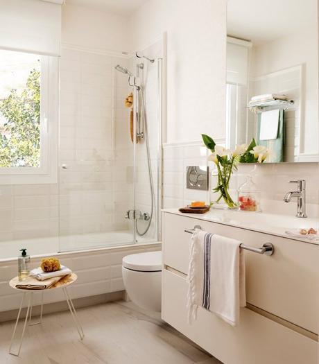 Posibilidades de un salon pequeño pintura-en-el-bano