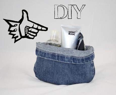 Diy: Cesto con sobrante vaquero