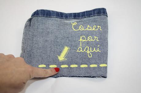 Diy: Cesto con sobrante vaquero