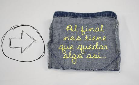 Diy: Cesto con sobrante vaquero