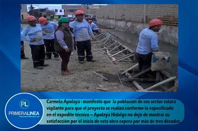 En San Vicente: AVANZA CONSTRUCCIÓN DE PISTAS Y VEREDAS EN UPIS LIBERTAD…