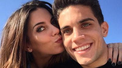 Marc Bartra pide matrimonio a su novia Melissa Jiménez