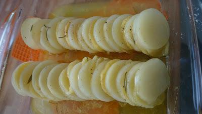 Patatas y manzanas horneadas Michelin