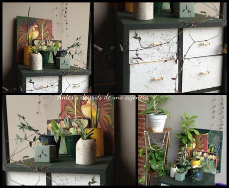 Antes y después de una cajonera Antes y después de una cajonera