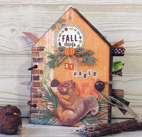 Colaboración con Creavea Día 2: Tutorial mini álbum casita