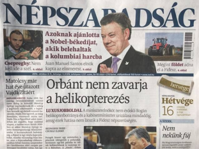 Polémico cierre del diario Népszabadság