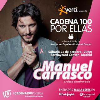 Manu Carrasco, Rosana, Baute, Dalma, y más: CADENA 100 POR ELLAS contra el cáncer de mama.
