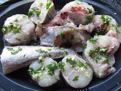 Merluza en salsa de piquillos