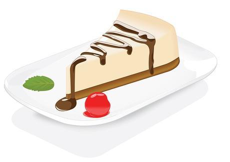 Los trozos de la tarta.