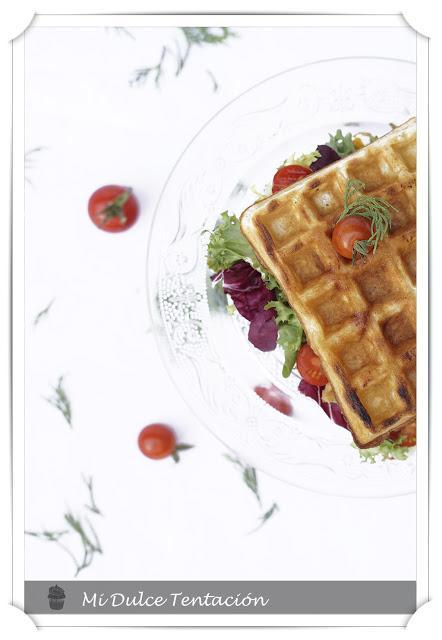 Salad Sandwich waffle - Ensalada en Sandwich de Gofre