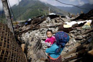 Terremoto en Nepal, 2015. Fotografía agencia EFE.