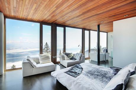 Casa Vanguardista en las Montanas de Quebec