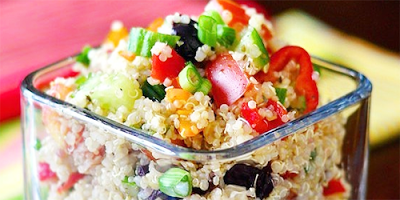 Ensalada de Quinoa Mediterranea receta