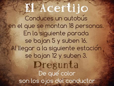 El Acertijo - El conductor del autobús