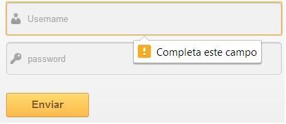Formulario validado con HTML5