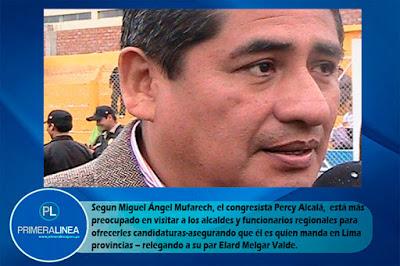 MUFARECH LE DICE TRAIDOR Y BURRO A CONGRESISTA PERCY ALCALÁ…