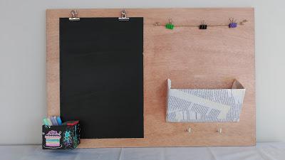 Pizarra-oganizador escritorio DIY