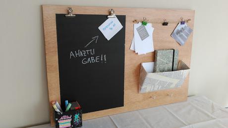 Pizarra-oganizador escritorio DIY