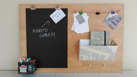 Pizarra-oganizador escritorio DIY