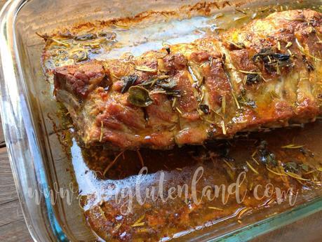 Costillas al Horno con Salvia y Romero