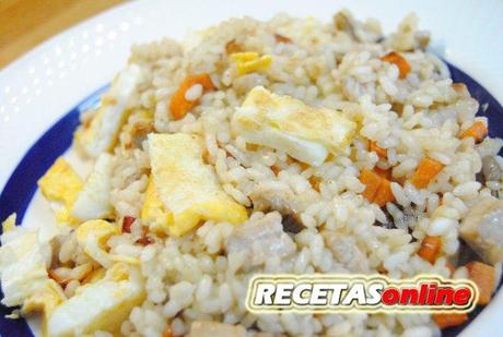 Arroz con lomo y tortilla china - Recetas de cocina RECETASonline
