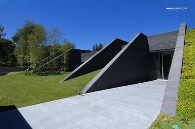 Casa A-cero de concreto