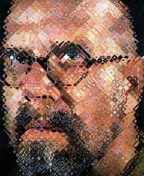 Chuck Close: Pintura fotográfica.