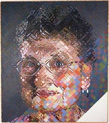 Chuck Close: Pintura fotográfica.