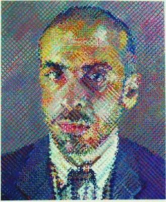 Chuck Close: Pintura fotográfica.