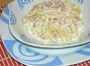 Macarrones carbonara express