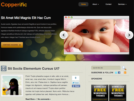 Copperific WordPress Theme