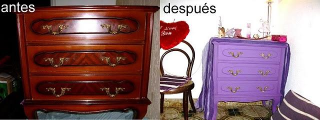 Antes y después de la cómoda de Débora
