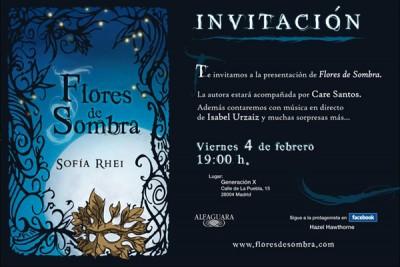 Presentación en Madrid de Flores de Sombra, de Sofía Rhei - Actualidad