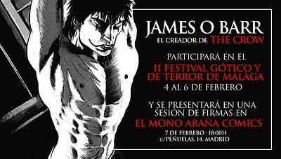 James O'Barr, el creador del mítico cómic The Crow, en España.