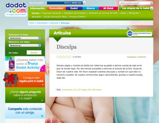 Dodot rectifica y emite disculpas públicas tras la presión ejercida por madres y padres en la red