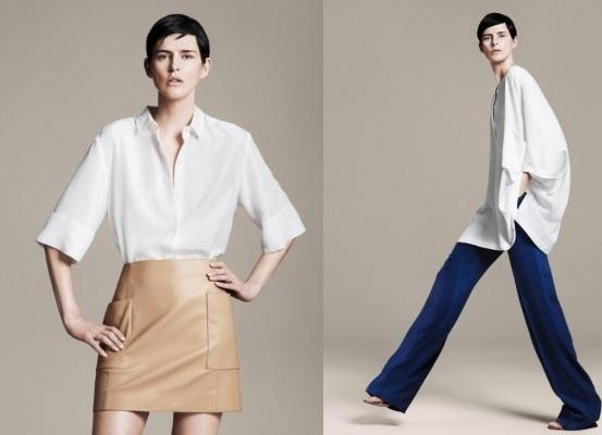 Stella Tennant, imagen de Zara, Spring/Summer 2011. Lookbook