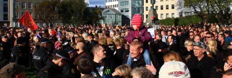 protestas en Islandia