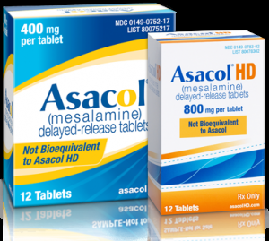 asacol boxes 300x269 Los medicamentos para la enfermedad inflamatoria del intestino podría ayudar en la enfermedad celíaca refractaria