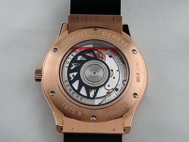 18K NIB Hublot classic Rose B Super Gold automático