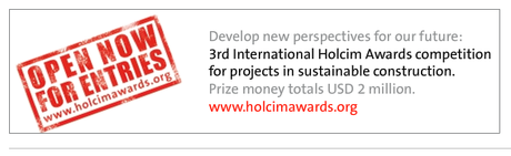 Abierta la III Edición de los Premios Holcim - www.holcimfoundation.org