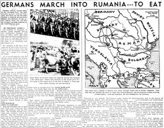Inglaterra corta las relaciones diplomáticas con Rumanía - 10/02/1941.