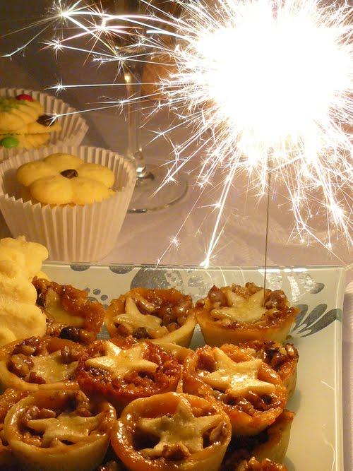 pecan pie + chocolate: con estrellas para navidad