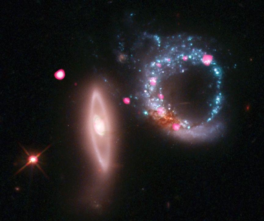 Un anillo de agujeros negros