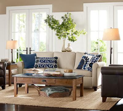 Livings Rusticos de Pottery Barn