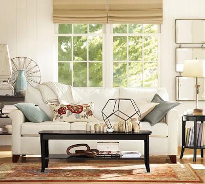 Livings Rusticos de Pottery Barn