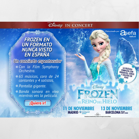 Sorteo entradas Disney In Concert-Frozen
